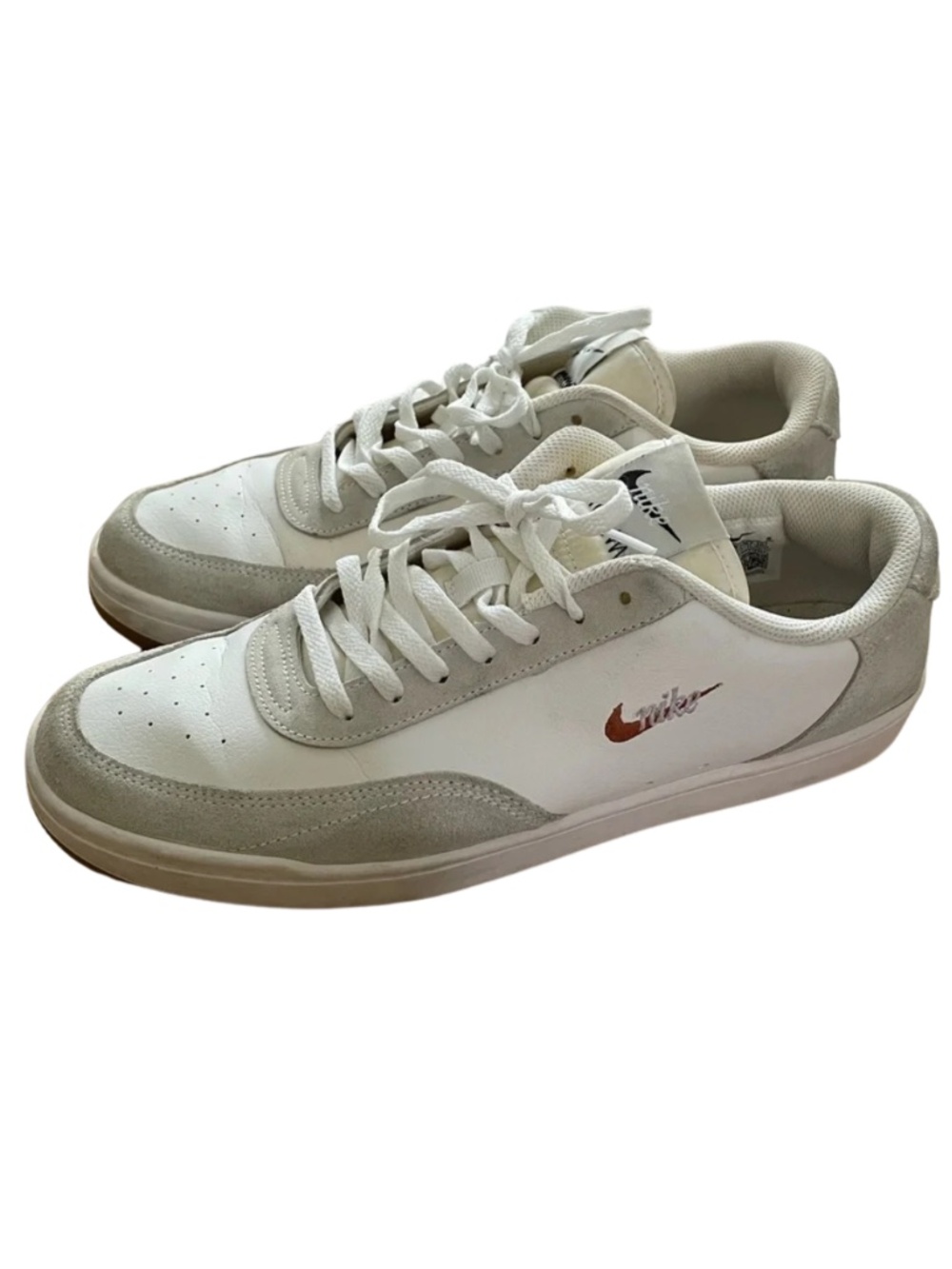 Nike Court Vintage Premium Men’s 11.5 White Low-Top Sneakers #0165